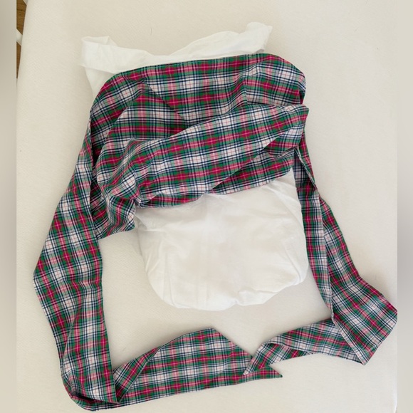 The Beaufort Bonnet Company Tartan Plaid Bow Swaddle - Picture 2 of 3